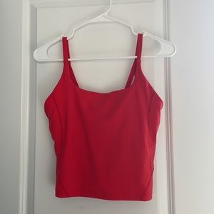 Lululemon Strappy Nulu Shelf Tank Top Love Red